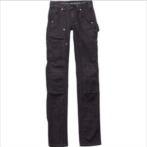 Dovetail Workwear Maven Slim Jeans Womens 14/30  Black Denim‎ Stretch Pants NWT